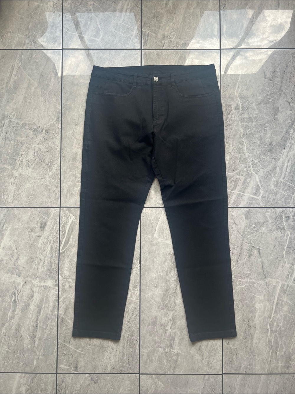 BYLT Premium Basics Everyday Pant 2.0 Slim Fit Men's Black Performance 36Wx30L :